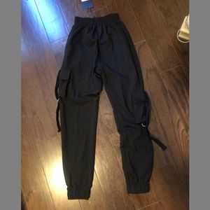 Black cargo casual jogger.